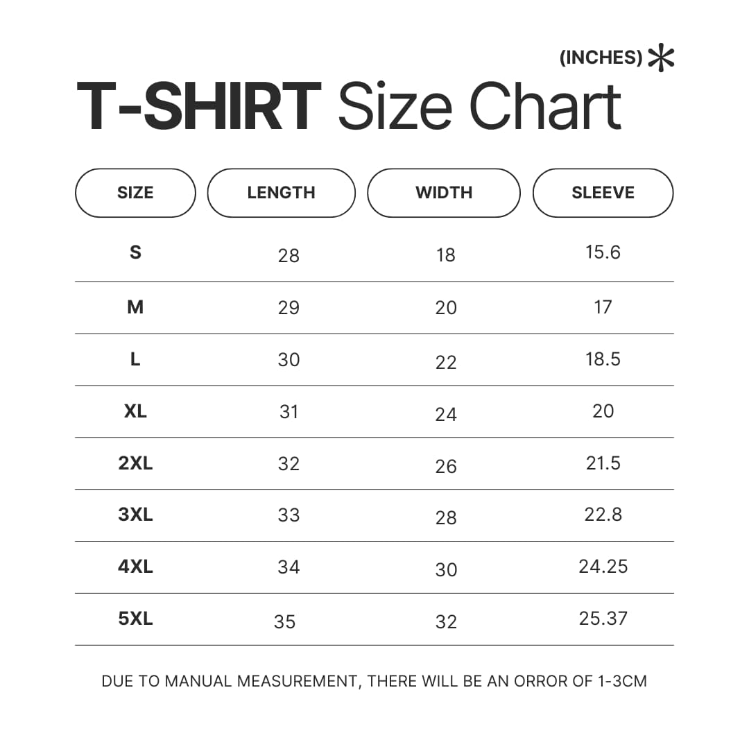 T shirt Size Chart - Mystery Science Theater 3000 Store