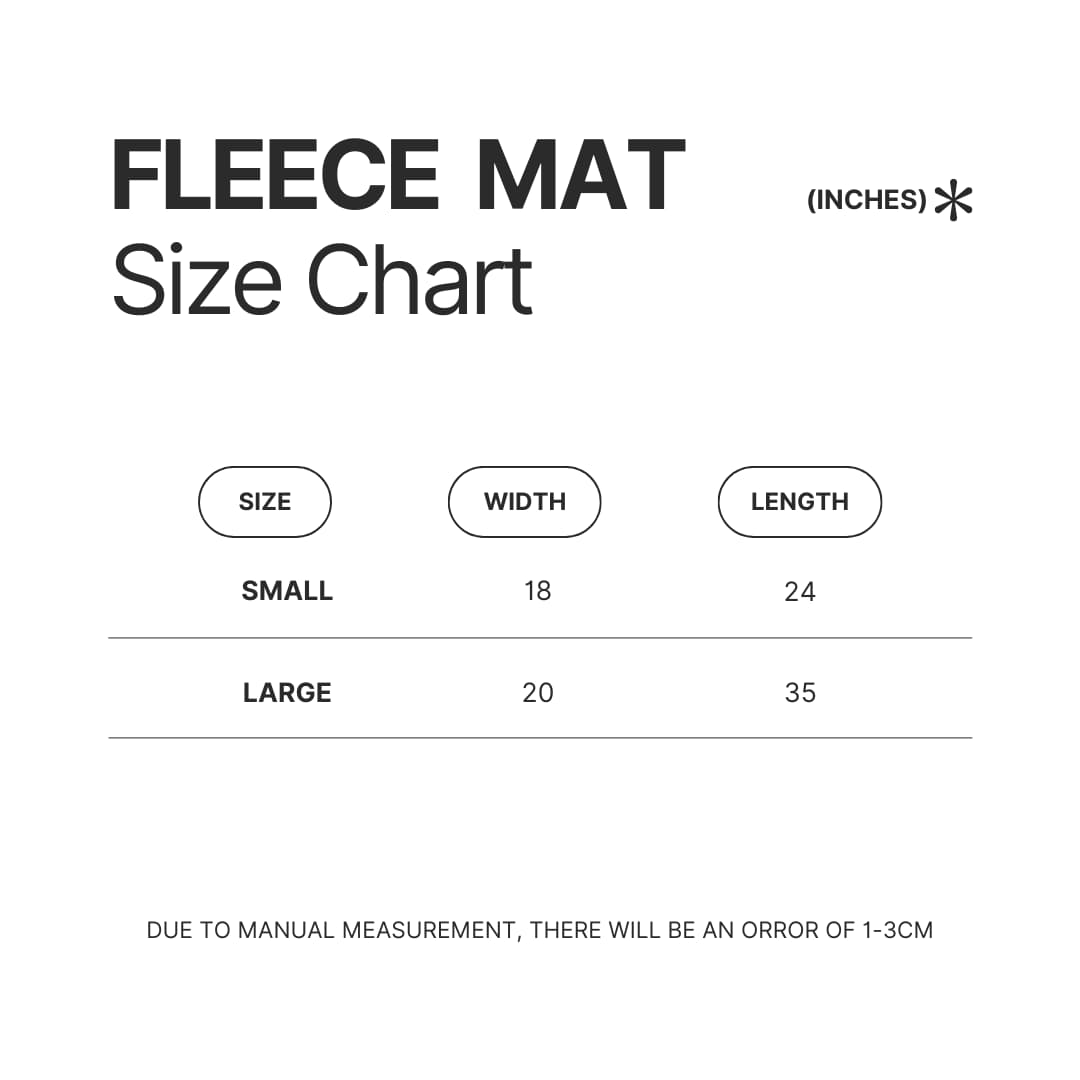 Fleece Mat Size Chart - Mystery Science Theater 3000 Store