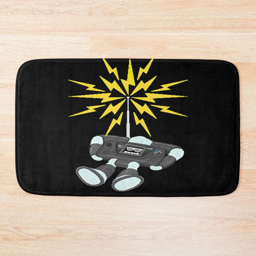 8 Bit Buzz Bot V2 0 4 Gearroid Bath Mat