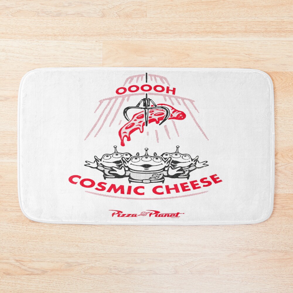 Pizza Planet Aliens Cosmic Cheese Bath Mat