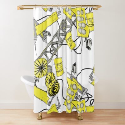 Badly Drawn Marmaliser Shower Curtain