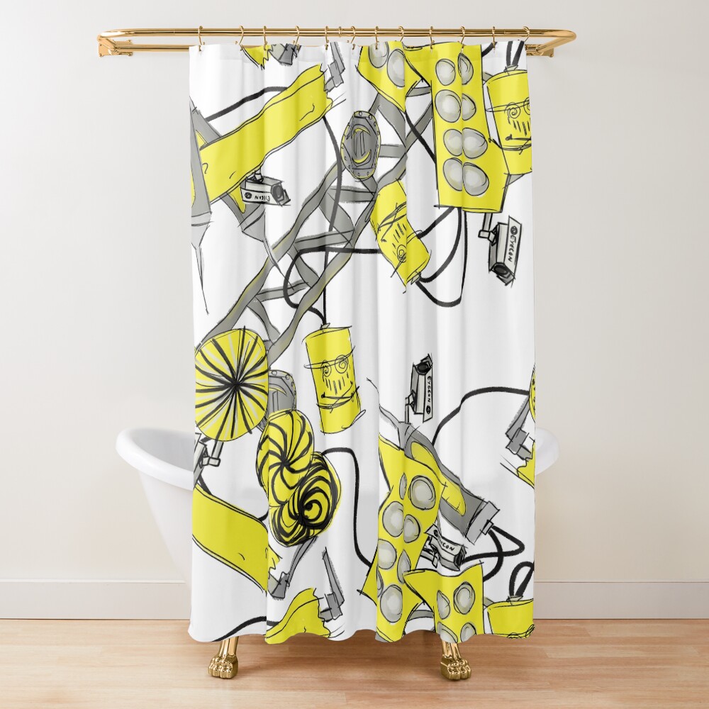 Badly Drawn Marmaliser Shower Curtain