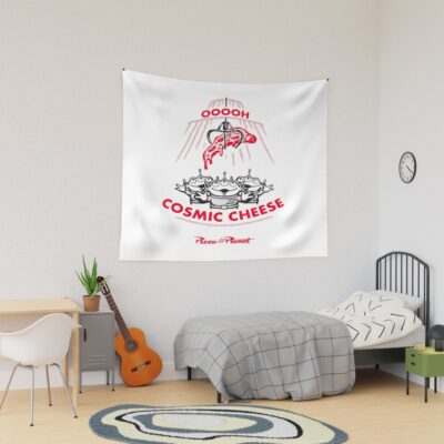 Pizza Planet Aliens Cosmic Cheese Tapestry