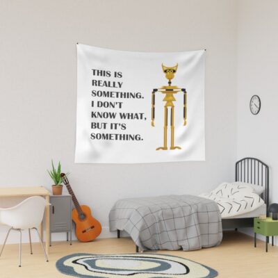 Crow T Robot Golden Spider Duck Tapestry