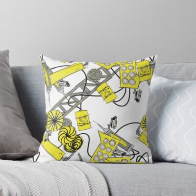 Badly Drawn Throw Pillow