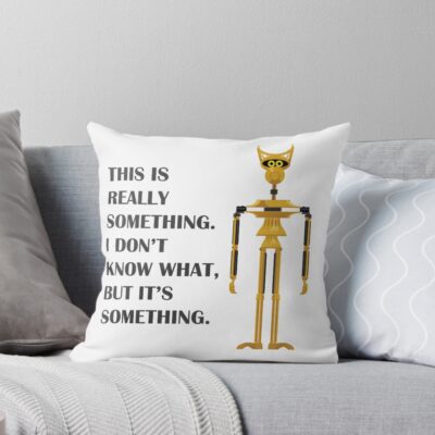 Crow T Robot Golden Spider Duck Throw Pillow