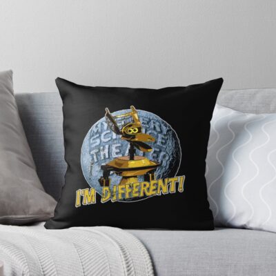 Mst3k T Shirtcrooow Distressed Throw Pillow